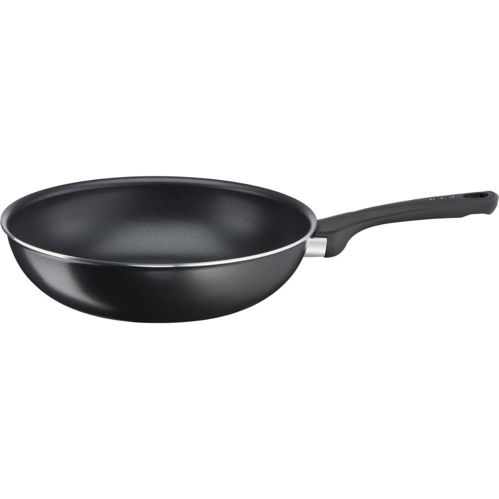 Tefal Day by Day Wokpan Ø28cm - Niet geschikt voor Inductie - Anti-aanbaklaag - Aluminium - Zwart