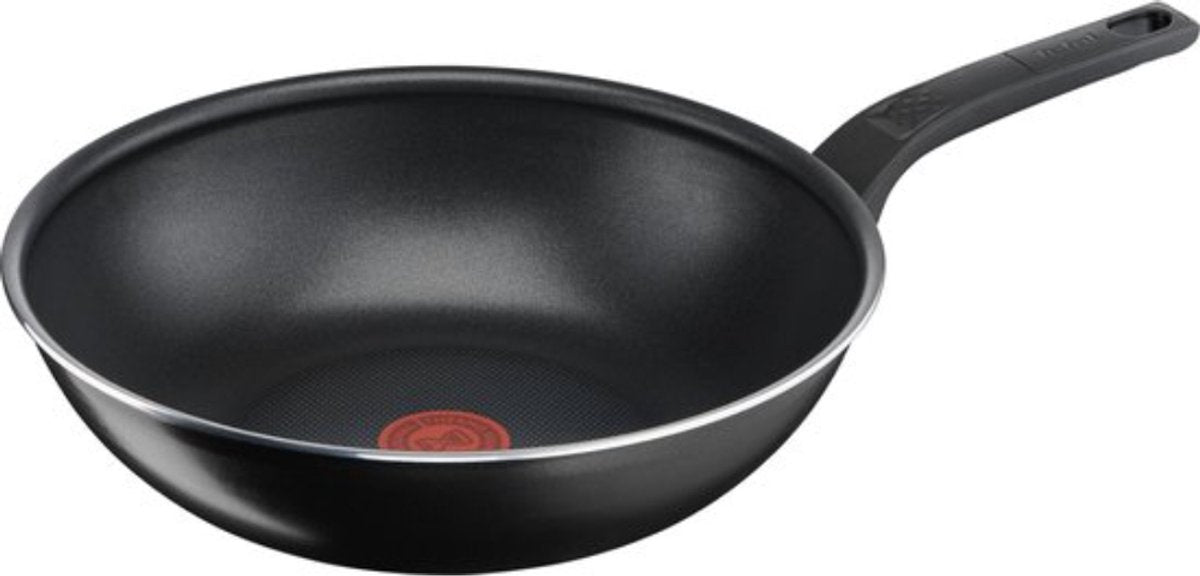 Tefal Easy Cook & Clean Pannenset - Koekenpannen 20/24/28cm + Wokpan 28cm - Niet geschikt voor Inductie - Anti-aanbaklaag - Aluminium - Zwart