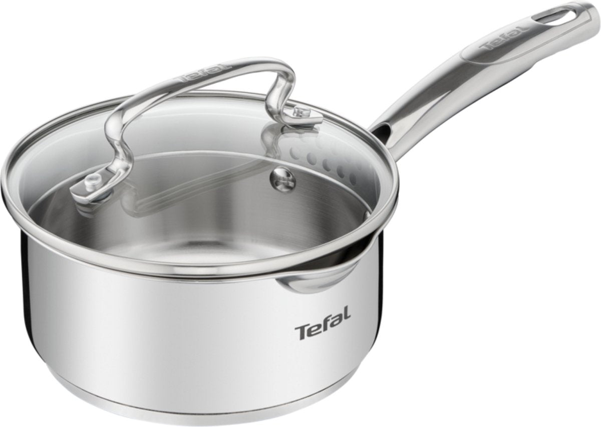 Tefal DUETTO+ Steelpan 16 cm - RVS - Sauspan - Zilver