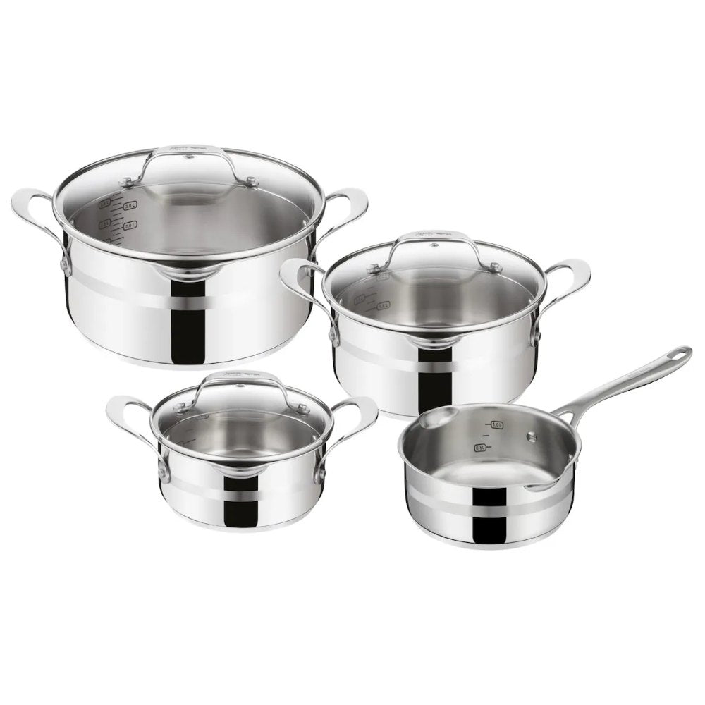 Tefal Jamie Oliver Cook Smart 4-delige Pannenset - Kookpannen - Inductie - RVS