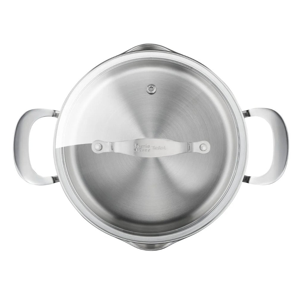 Tefal Jamie Oliver Cook Smart 4-delige Pannenset - Kookpannen - Inductie - RVS