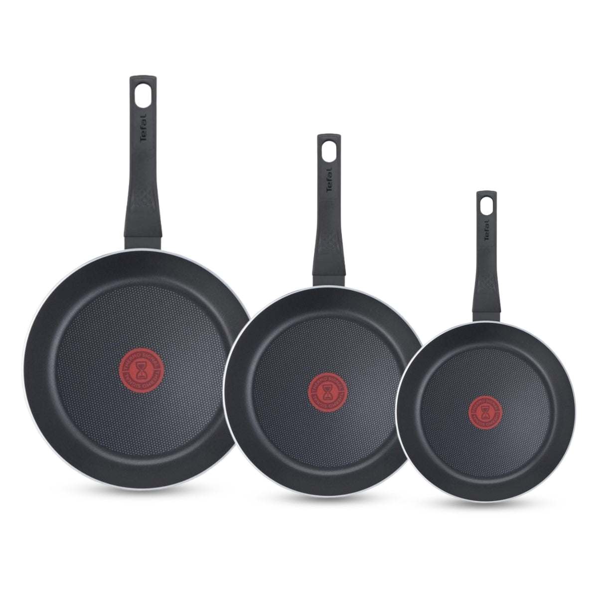 Tefal Easy Cook & Clean Koekenpannenset - 24/28/32cm - Niet geschikt voor Inductie - Anti-aanbaklaag - Aluminium - Zwart