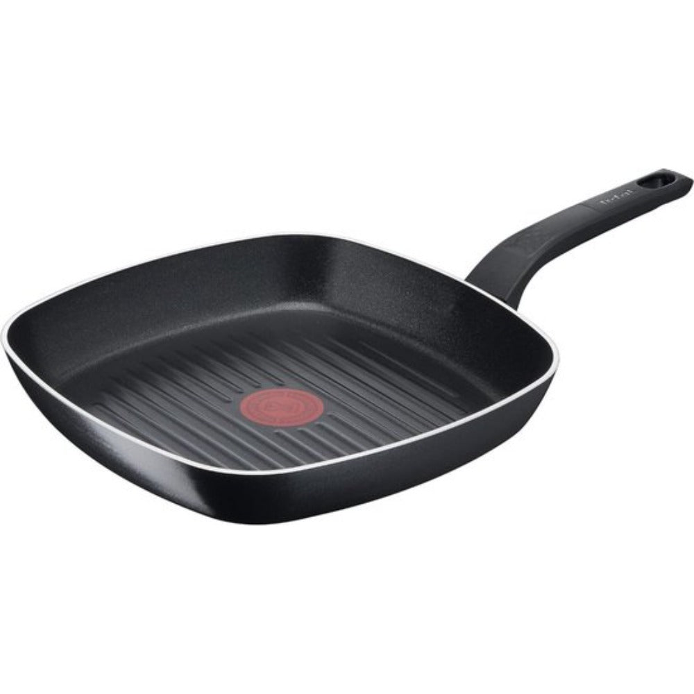 Tefal Easy Cook & Clean Grillpan - 26x26cm - Niet geschikt voor Inductie - Anti-aanbaklaag - Aluminium - Zwart