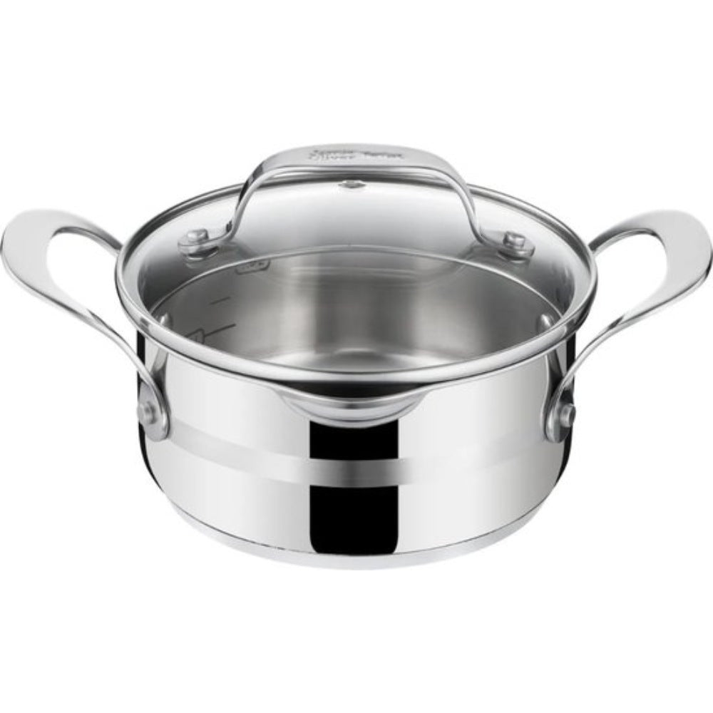 Jamie Oliver Complete Pannenset 9-delig - Koekenpannen, Wokpan, Hapjespan & Kookpannen met Deksel – RVS & Anti-aanbak – Inductiegeschikt