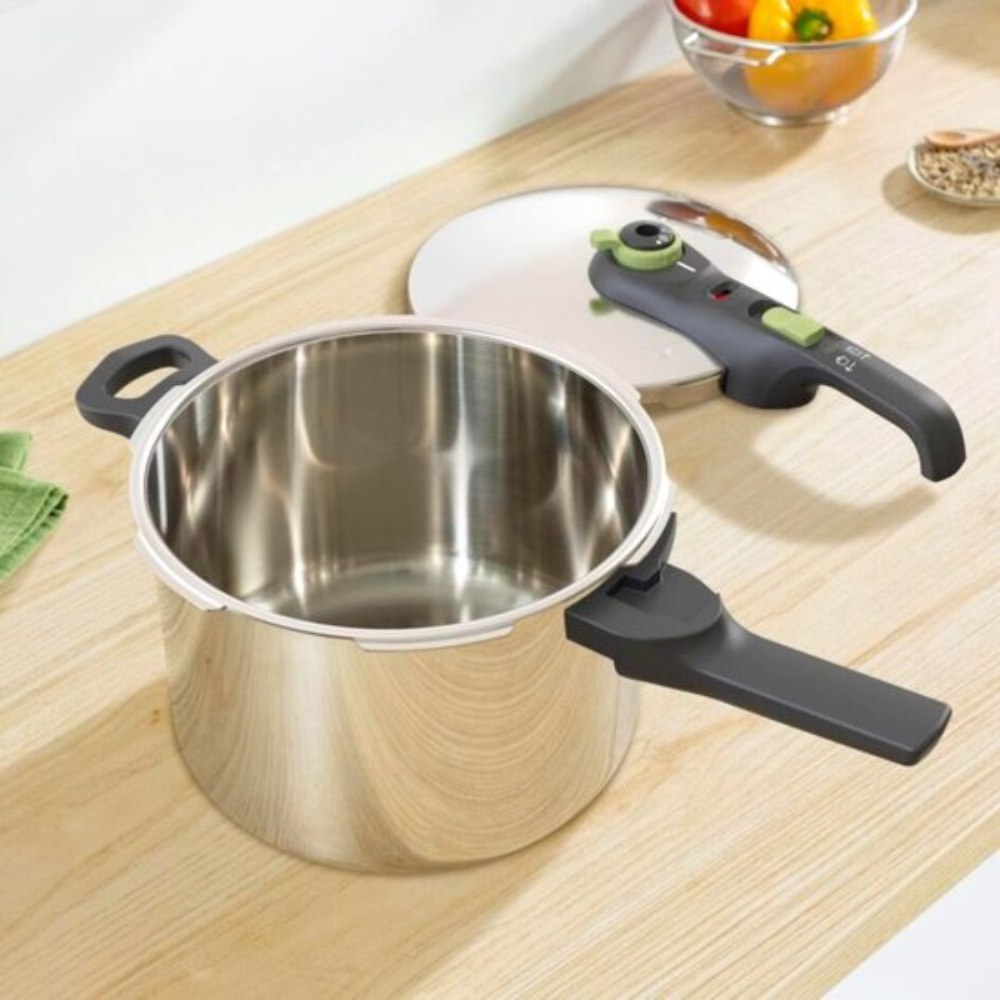 Tefal Secure 5 Trendy Snelkookpan met Stoommandje - 6 liter - Inductie - RVS