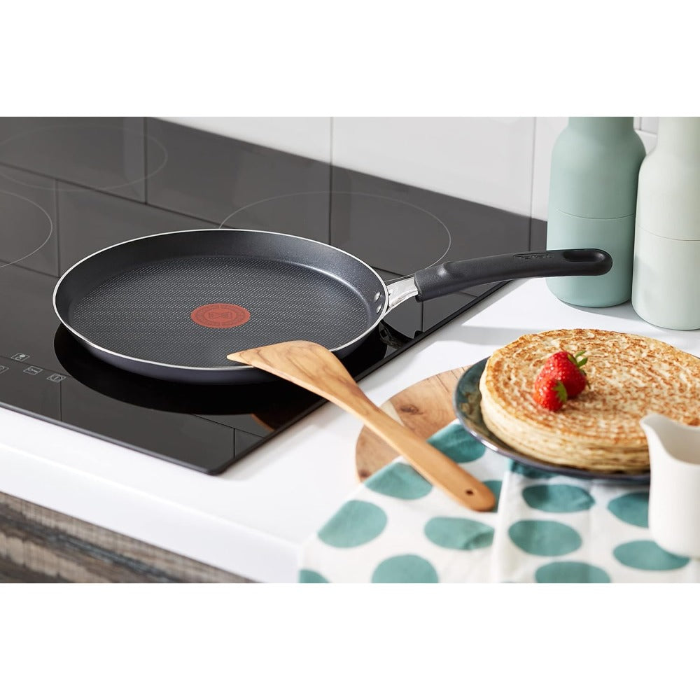 Tefal Easy Cook & Clean Pannenkoekenpan - Ø25cm - Niet geschikt voor Inductie - Anti-aanbaklaag - Aluminium - Zwart