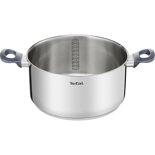 Tefal Daily Cook Steelpan 24 cm - 4.5L - Met Deksel - Vaatwasserbestendig - Zilver