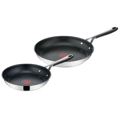 Tefal Jamie Oliver 2-teiliges Pfannenset – Bratpfannen – Induktionsgeeignet – Edelstahl
