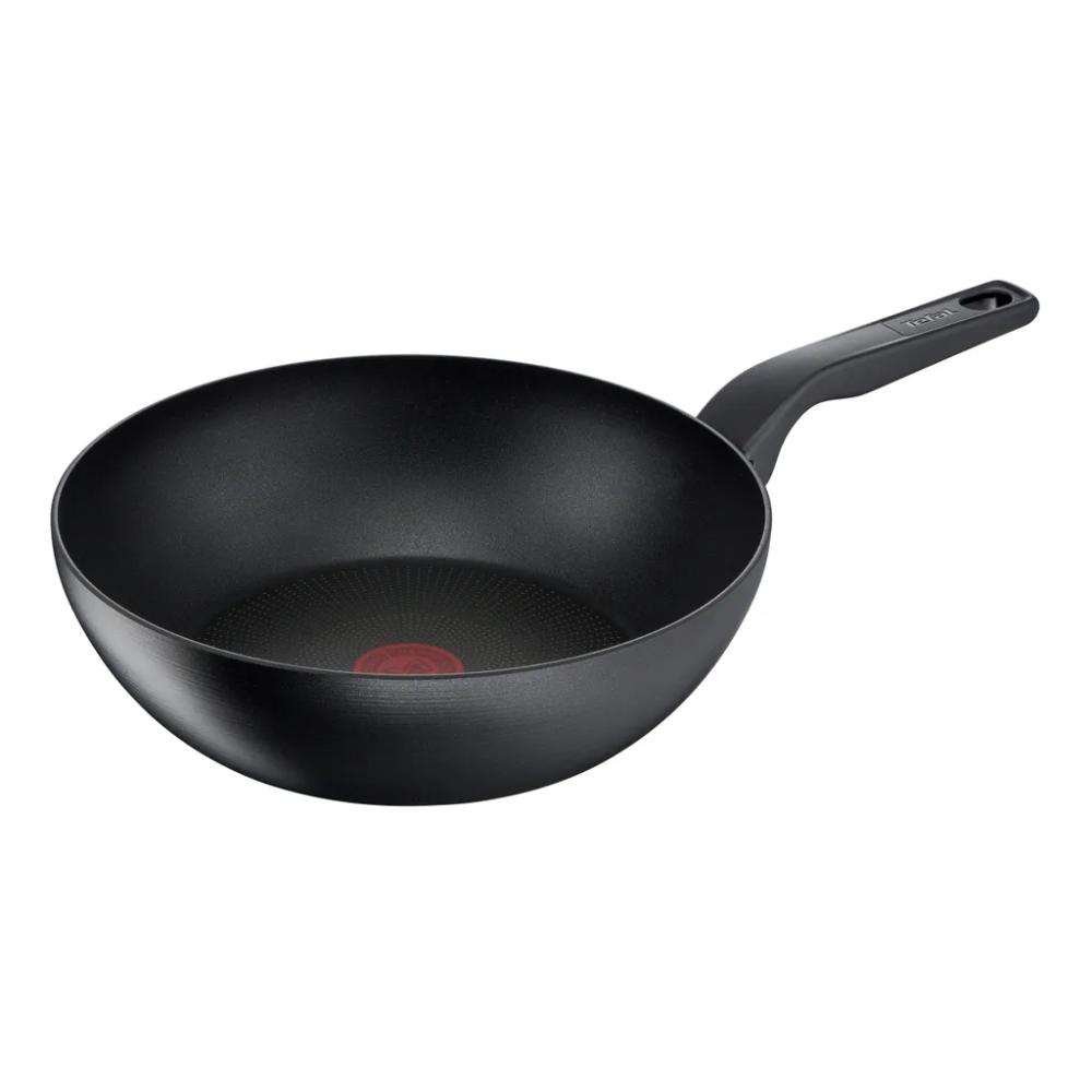 Tefal Hard Titanium Pro Wokpan - Ø28cm - Inductie - Aluminium - Zwart Dealvolution