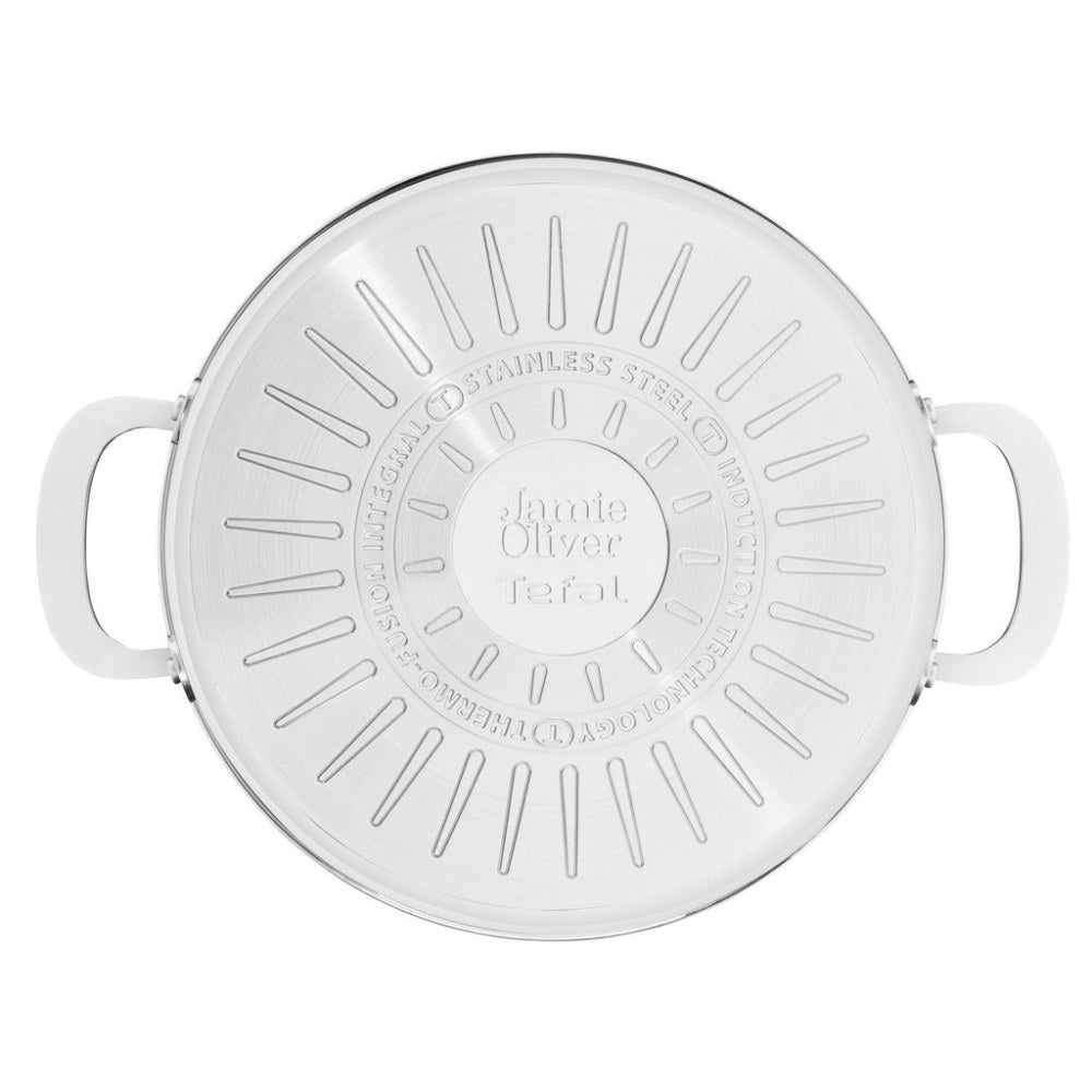 Tefal Jamie Oliver Kitchen Essentials Hapjespan met Deksel - Ø25cm - Inductie - RVS Dealvolution