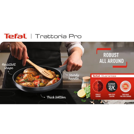Tefal Trattoria Pro Koekenpan - Inductie - Gietaluminium - Zwart Dealvolution