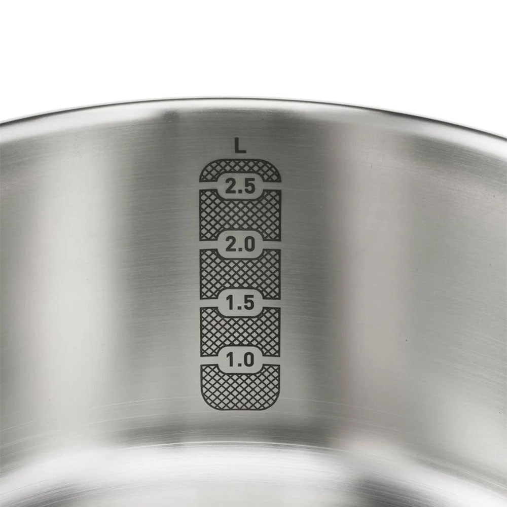 Tefal kookpan 20 cm - 2,5 liter - Met deksel - Roestvrij staal - Zilver