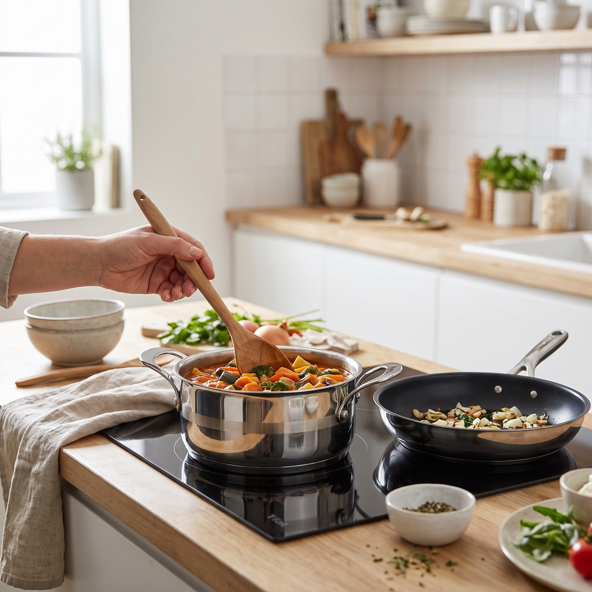 Pannenset Jamie Oliver – Tefal Complete Serie 9-delig – RVS & anti-aanbak – inductiegeschikt