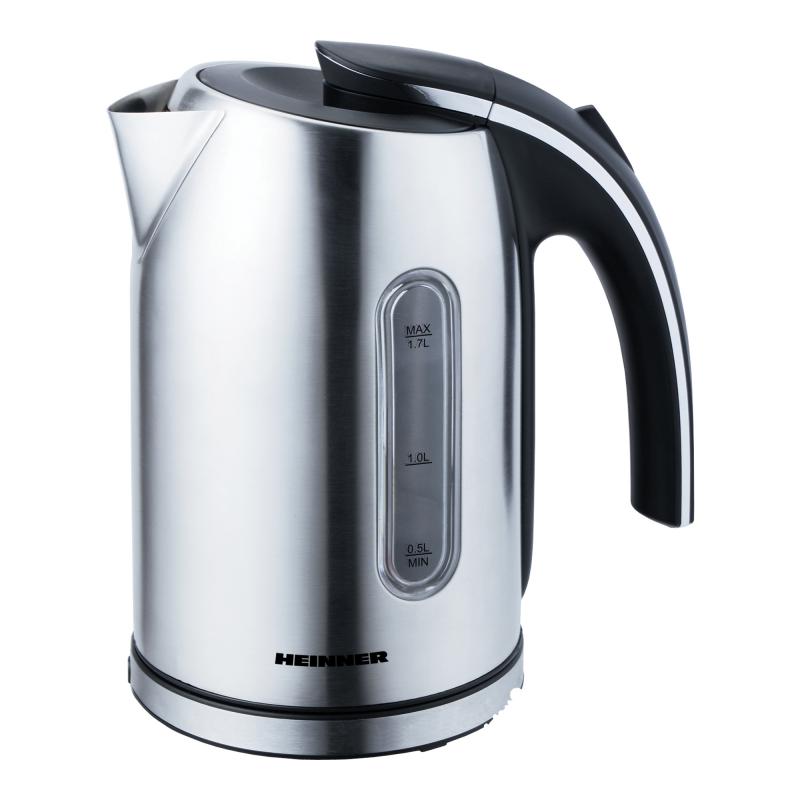 Heinner Imenium PF-70 RVS Waterkoker – 1,7 Liter – 2200W – Waterniveau Indicator – 360° Draaivoet – Automatische Uitschakeling – Uitneembaar Kalkfilter