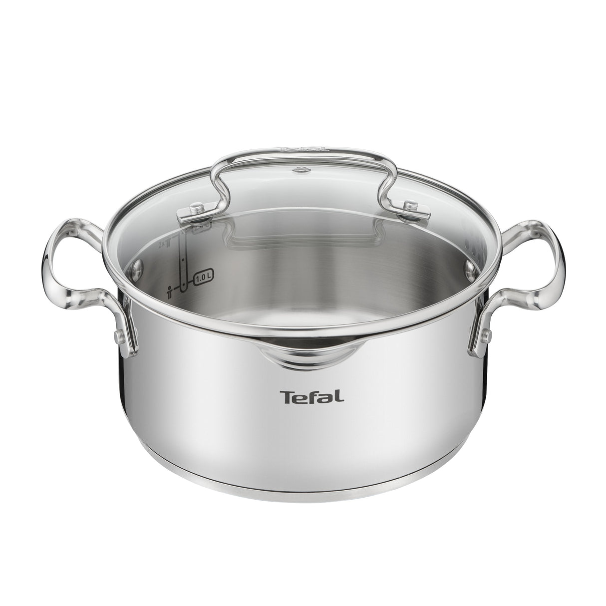 Tefal DUETTO+ Kookpan 20 cm - Met Deksel - Vaatwasserbestendig - Zilver — officiële productfoto van Tefal
