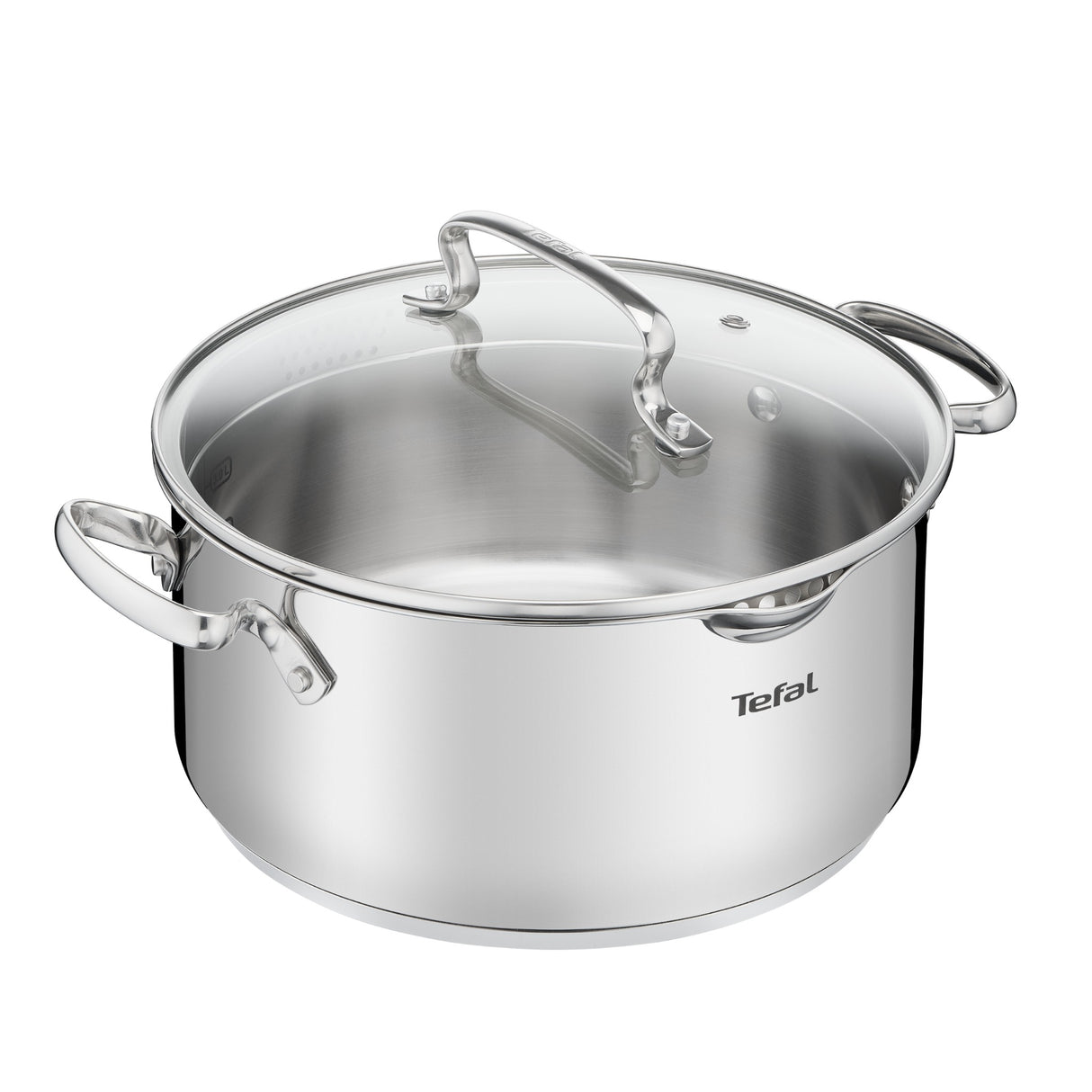 Tefal DUETTO+ Kookpan 20 cm - Met Deksel - Vaatwasserbestendig - Zilver — officiële productfoto van Tefal (extra aanzicht)