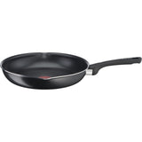 Tefal Day by Day Pannenset - Koekenpannen 20/24/28cm + Wokpan 28cm - Niet geschikt voor Inductie - Anti-aanbaklaag - Schenktuiten - Aluminium - Zwart
