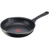 Tefal Day by Day Pannenset - Koekenpannen 20/24/28cm + Wokpan 28cm - Niet geschikt voor Inductie - Anti-aanbaklaag - Schenktuiten - Aluminium - Zwart