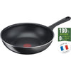 Tefal Day by Day Wokpfanne Ø 28 cm – Nicht Induktionsgeeignet – Antihaftbeschichtung – Aluminium – Schwarz