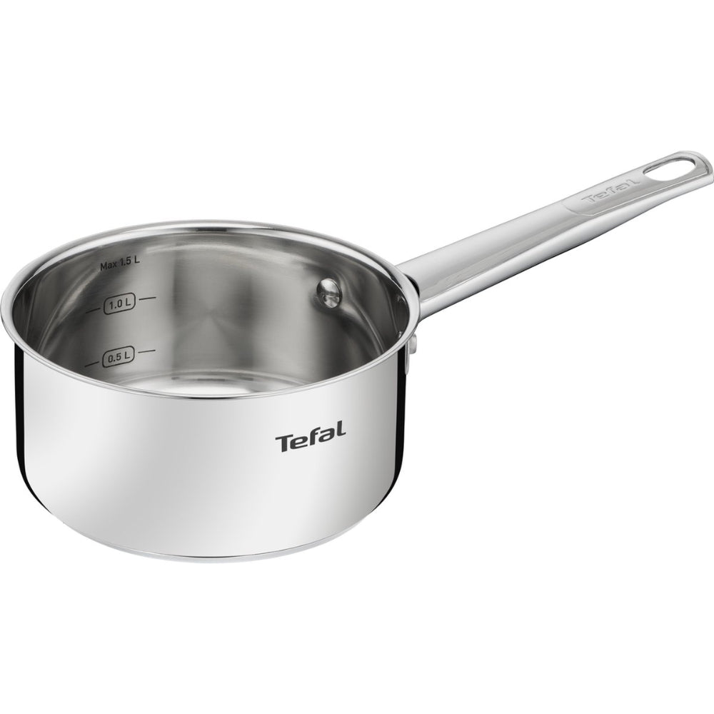 Tefal Cook Eat 3-delige Pannenset - Kookpan - Steelpan - Koekenpan - Inductie - RVS