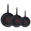 Tefal XL Force Pfannenset – Bratpfannen - Ø 24/28/32 cm – Nicht Induktionsgeeignet – Aluminium – Schwarz
