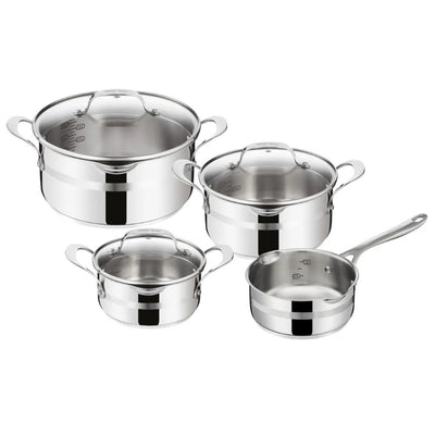 Tefal Jamie Oliver Cook Smart 4-delige Pannenset - Kookpannen - Inductie - RVS