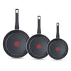 Tefal Easy Cook & Clean Bratpfannenset - 24/28/32cm - Nicht geeignet für Induktion - Antihaftbeschichtung - Aluminium - Schwarz