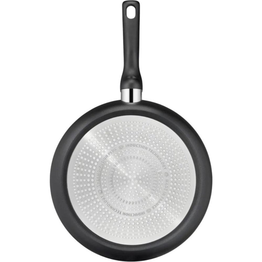Tefal Hard Titanium Pro 3-delige Pannenset - Koekenpannen met Hapjespan - Zwart