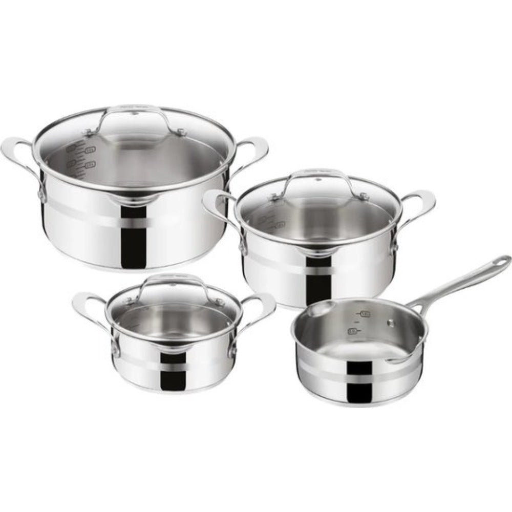 Tefal Jamie Oliver Complete Pannenset - 9-delig - Kookpotten - Koekenpannen - Wokpan - Hapjespan - Tefal Pannen - RVS