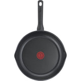 Tefal Day by Day Pannenset - Koekenpannen 20/24/28cm + Wokpan 28cm - Niet geschikt voor Inductie - Anti-aanbaklaag - Schenktuiten - Aluminium - Zwart