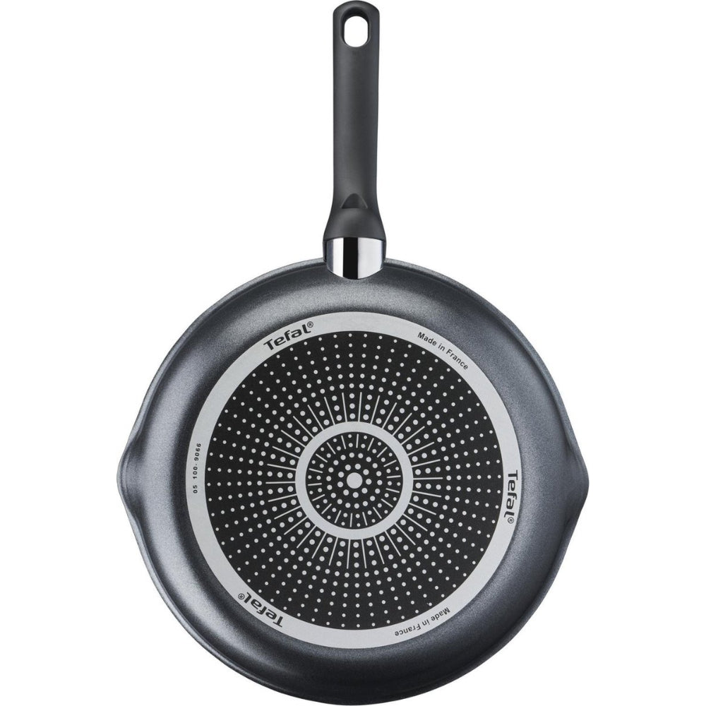 Tefal Day by Day Pannenset - Koekenpannen 20/24/28cm + Wokpan 28cm - Niet geschikt voor Inductie - Anti-aanbaklaag - Schenktuiten - Aluminium - Zwart