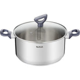 Tefal Daily Cook Steelpan 24 cm - 4.5L - Met Deksel - Vaatwasserbestendig - Zilver