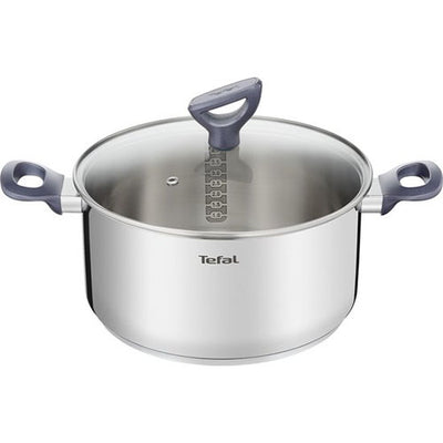 Tefal Daily Cook Steelpan 24 cm - 4.5L - Met Deksel - Vaatwasserbestendig - Zilver