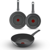 Tefal Renewal Pfannenset 3-teilig – Keramische Bratpfannen & Wokpfanne – Für alle Wärmequellen