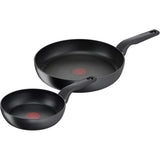 Tefal Hard Titanium Pro 2-delige Pannenset - Koekenpannen - Inductie - Zwart