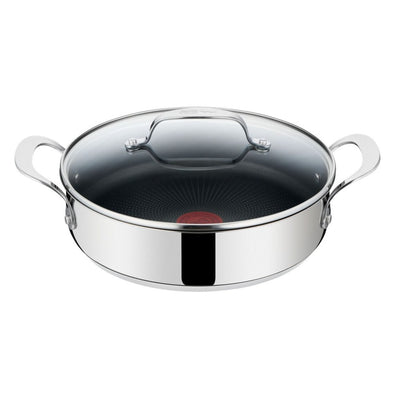 Tefal Jamie Oliver Kitchen Essentials Hapjespan met Deksel - Ø25cm - Inductie - RVS