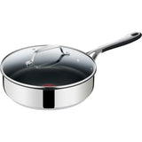 Tefal Jamie Oliver Kitchen Essentials Hapjespan met Deksel & Handgreep - Ø25cm - Inductie - RVS Dealvolution