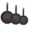Tefal So Recycled 3-teiliges Pfannenset - Bratpfannen Ø20/24/28 cm - Für alle Herdarten geeignet - 100% recyceltes Aluminium