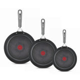 Tefal Jamie Oliver 3-delige Pannenset - Koekenpannen - Inductie - RVS