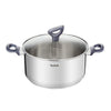Tefal Kochtopf 20 cm – 2,5 Liter – Mit Deckel – Edelstahl – Silber
