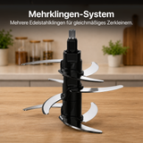 Heinner Elektrische Hakmolen – 300 W – RVS-kom 2 L – 4 RVS-messen – 2 Snelheden – Metalen Overbrenging – Veiligheidssysteem – Zilver (6)