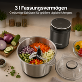 Heinner Elektrische Hakmolen – 300 W – RVS-kom 2 L – 4 RVS-messen – 2 Snelheden – Metalen Overbrenging – Veiligheidssysteem – Zilver (4)