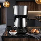 Heinner Armoure Filter Koffiezetapparaat met Timer – 1,25 L – 750W – LCD-display – Programmeerbaar – Druppelstop – Warmhoudfunctie – Automatische Uitschakeling – Zwart (5)