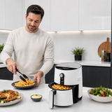 Heinner Heteluchtfriteuse – 1300W – 2,6L Mand – 3,6L Bereidingspan – Instelbare Thermostaat 0–200°C – Timer – Anti-aanbaklaag – Oververhittingsbeveiliging – Wit (8)