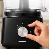Heinner Foodprocessor met 1.2 liter Mengkom en 1.8 liter Blender - 750W - Keukenmachine Zwart (5)