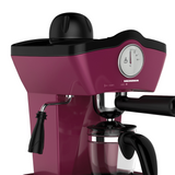 Heinner Charm HEM-200BG Handmatige Espressomachine – 800 W – 3,5 bar – Waterreservoir 250 ml – Voor Espresso en Cappuccino – Melkopschuimer – Frontthermometer – Bordeauxrood (7)