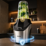 Heinner Sportblender – 1000W – 18.000 rpm – 0,45L & 1L Tritan Bekers – BPA-vrij – RVS Messen – Grinder – Pulse Functie – Zwart/Inox (8)