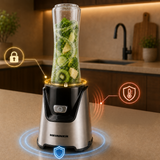 Heinner Sportblender – 400W – 19.000 rpm – 600 ml & 400 ml Tritan Bekers – BPA-vrij – 2 Ready-to-Go Deksels – RVS Messen – Inox Behuizing – Zwart/Inox (7)