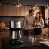 Heinner Armoure Filter Koffiezetapparaat met Timer – 1,25 L – 750W – LCD-display – Programmeerbaar – Druppelstop – Warmhoudfunctie – Automatische Uitschakeling – Zwart (10)