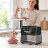 Heinner ExquisiteForce Vleesmolen 2500 W – DC-motor – Variabele Snelheid – Touchbediening – Planetair Tandwielsysteem – 2,5 kg/min – Reversefunctie – Roestvrij Staal (4)